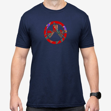 Magpul Industries Corp T-shirt, Magpul Mag1286-410-l Aloha Icon Shirt Lg Navy