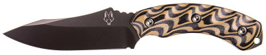 Diamondback Knifeworks Jackal, Sgrin Sg05070206-01 Jackl Blk-blktn Hndl Blk Shth