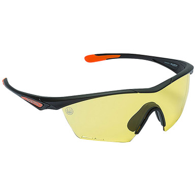 Beretta Clash Shooting Glasses Yellow Lens Black Frame