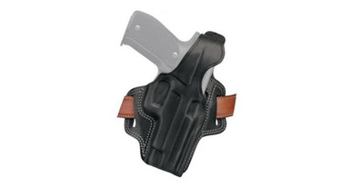 Galco Fletch High Ride Belt Holster, Glock 17/Glock 22/Glock 31, w/ Red Dot, Right, Plain, Black, FL224RB — Color: Black