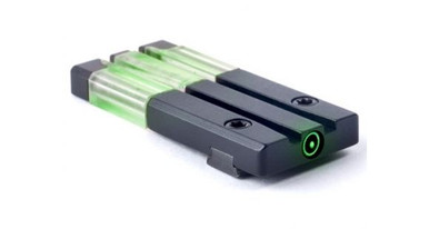 Meprolight FT Bullseye Tritium Self-Illuminated Rear Night Sight, Glock 43, Green, 0631023108 — Gun Make: Glock, Gun Model: Glock 17, Glock 19, Glock 22, Glock 23, Glock 24, Glock 26, Glock 27, Glock 31, Glock 43