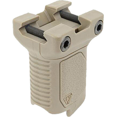 Strike Industries Angled Vertical Grip With Cable Management Short Picatinny Mount Flat Dark Earth