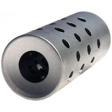 Great Lakes Firearms and Ammo Optimus AR-15 Muzzle Brake 6.5 Grendel 5/8x24 Stainless Steel Natural Finish