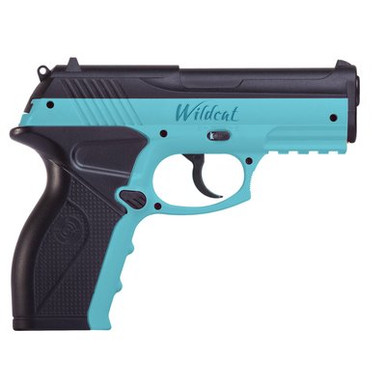 CROSMAN WILDCAT CO2 BB AIR PISTOL SEMI-AUTOMATIC, PISTOL ONLY, LIGHT BLUE