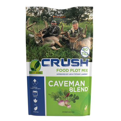Ani-Logics Outdoors Crush Food Plot Mix Caveman Blend .25 Acre Coverage 3.5lb Bag