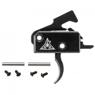Rise Armament RA-140 Super Sporting Trigger with Anti-Walk Pins One Piece Drop In Design Curved Trigger Matte Black Finish