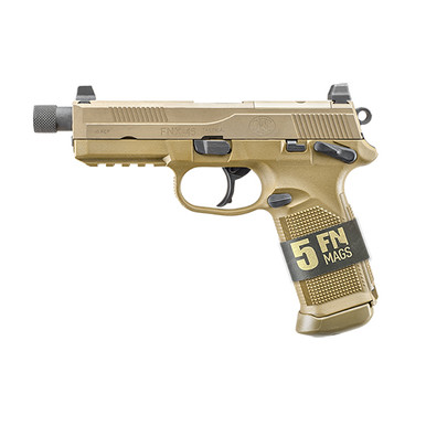 FN FNX-45T BUNDLE 45ACP 5.3'' 15RD MAGS FDE