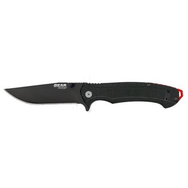 BEAR & SON 4 5/8 BLACK G10 ASSISTED OPENER W/BLACK BL