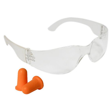 CHAMPION SHOOTING GLASSES & ONE PAIR FOAM EAR PLUG