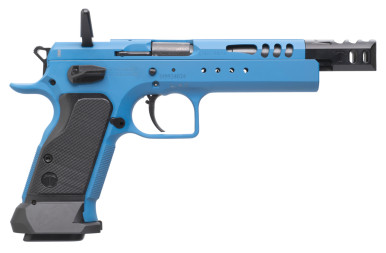 Tanfoglio Domina 9mm, 5.20" Barrel, 19rd, Ported Slide, Black Polymer Grip