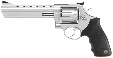Taurus 2-608069 608 Standard 357 Mag 8rd 6.50" Matte Stainless Steel Black Rubber Grip