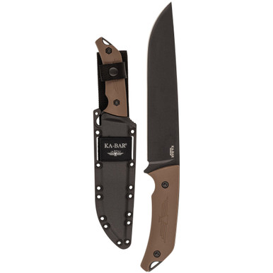Ka-bar Jarosz Camp Turok 8" - Fixed Plain Edge W/kydex Shth