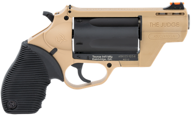 Taurus 2441021FDE Judge Public Defender 45 Colt (LC) Caliber or 2.50" 410 Gauge with 2.50" Flat Dark Earth