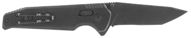 SOG Vision XR Black Partially Serrated