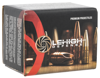 Lehigh Defense Match Solid Bullets 264 Caliber, 6.5mm (264 Diameter) 121 Grain Solid Copper Boat Tail Lead-Free