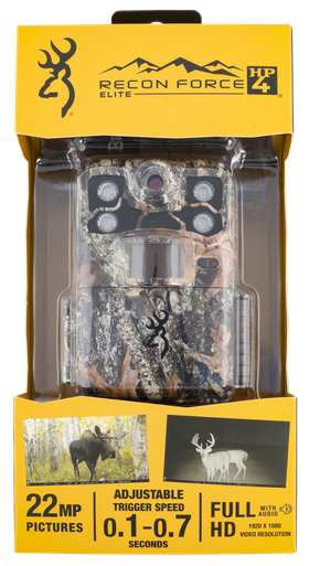 Browning Trail Cam Recon Force - Elite Hp4 1920x1080 Hd 22mp