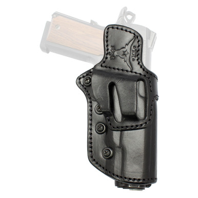 TX 1836 Kydex TXLOCKROWB355 TX Lock Retention System OWB Black Leather Belt Clip Fits Walther P22/Glock 43/48 3.40" Barrel Ambidextrous