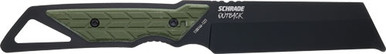 Schrade Knife Outback Cleaver - Fixed 3.6" Black/green