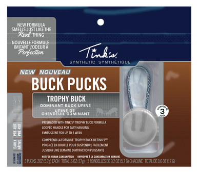 Tinks Trophy Buck, Tinks W5282 Bl Trophy Buck Syn Buck Pucks