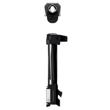 Radian Weapons, RAMJET Flutted Barrel with AFTERBURNER Muzzle Brake, 9MM, Black DLC Finish, INTRA-LOK Mounting System, Fits Glock 19 Gen 5, Glock 45, and Glock 19X