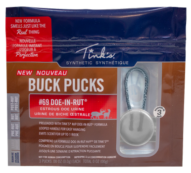 Tinks #69, Tinks W5280bl#69 Synthetic Buck Pucks Scent