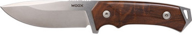 Woox Knife Rock 62 Fixed Blade - 4.25" Gray/walnut Plain Handle