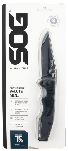 SOG Salute Mini Black Oxide G10