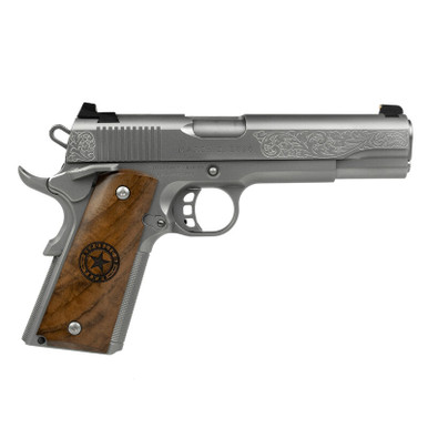 Tisas Republic of Texas 1911 45 ACP 5" 8Rd Stainless Semi Auto Pistol
