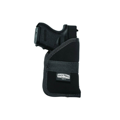 Uncle Mike's Leather Iwb Holster Size 4 Ambidextrous Black