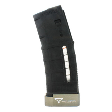 Taran Tactical Innovation, PMAG Base Pad for AR15, +5, Titanium Gray