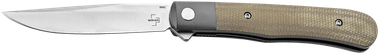 Boker 01BO930 Trapper3.23" Plain Nitro-V Blade Micarta Handle