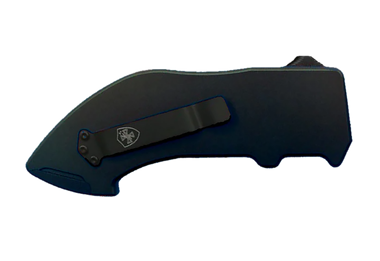 Templar KnifeSquire Utility OTF Razor Plain Black Anodized 5.38" Aluminum Handle