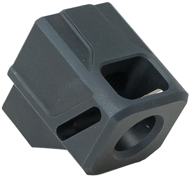Faxon Firearms FFPACOMPDSG01 EXOS-513 Compensator Black Nitride 6061 Aluminum 1/2"x28 Threads 1.10" OAL Compatible w/ Glock Gen 3 19/17/34