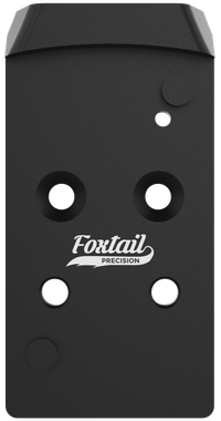 Foxtail Precision 100017 Rear Sight Dovetail Optic Adapter Plate for CZ P10Black Anodized CZ P10