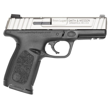Smith & Wesson SD9 VE Handgun 9mm Luger 10rd Magazines (2) 4" Barrel Silver Slide with Black Frame USED