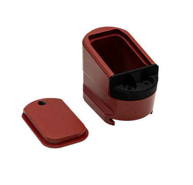 Shield Arms MPME5RED Magazine Extension5rd Compatible w/ Shield Arms M&P 2.0 Red Anodized Aluminum