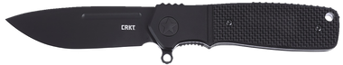 CRKT K245KKP HomefrontEDC Compact 2.91" Folding Aluminum/G10 Plain Black DLC S35VN SS Blade, Black G10 Handle