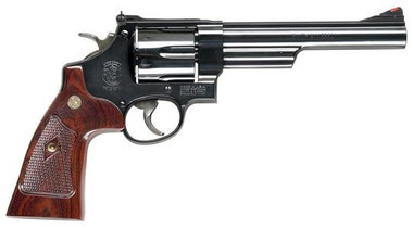 S&W Classics M29 Handgun .44 Rem Mag 6rd Capacity 6.5" Blued Barrel Wood Grips-DEMO