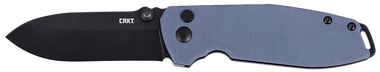CRKT 2495G SQUID XM 2.95" Folding Plain Black Oxide D2 Steel Blade, Gray G10 Handle
