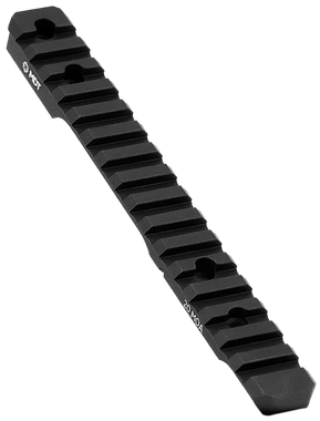 Mdt Sporting Goods Inc 102357BLK 20 MOA Picatinny Scope BaseBlack Anodized Aluminum 11" Long Fits Howa 1500 Long Action