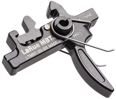 Larue Tactical LTMBT2SSB MBT-2SBlack Two-Stage Straight Fits AR10/AR15