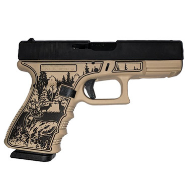 Glock 19 Gen 3 Custom "Deer Hunter" Sand Handgun 9mm Luger 15rd Magazines (2) 4.02" Barrel USA Made