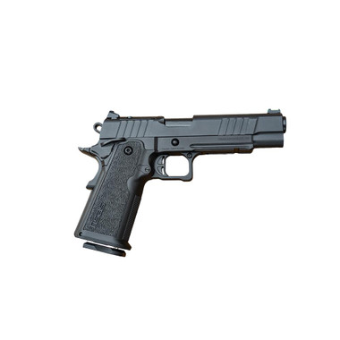 Tisas 1911 Duty B9R Double Stack Handgun 9mm Luger 17rd Magazine 5'' BarrelBlack Cerakote RMS/c Optic
