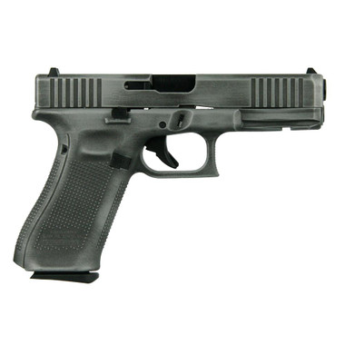 Glock 17 Gen 5 Custom "Distressed Crushed Silver Slide" Handgun 9mm Luger 17rd Magazines (3) 4.49" Barrel