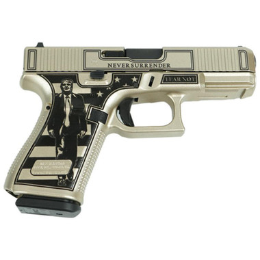 Glock 19 Gen 5 Custom "Trump Fight" Handgun 9mm Luger 15rd Magazines (2) 4" Barrel Austria