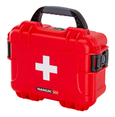 Nanuk 904S000RDPA0FSA01 First Aid CaseWaterproof Red NK-7 Resin