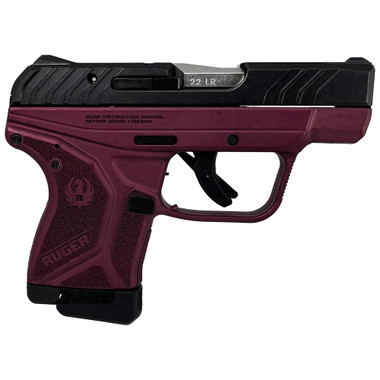 Ruger LCP II Handgun 22 LR 10rd Magazine 2.75" Barrel Black Slide with Black Cherry Frame