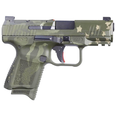 Century Arms Canik TP9 Elite SC 9mm Luger 12rd Magazine 3.5" Barrel We the People Green w/Full Kit - BLEMISHED