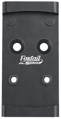 Foxtail Precision 100010 Adapter PlateBlack Anodized Aluminum, Compatible w/Glock MOS, Holosun 407K/507K/EPS Carry Pattern Footprint Mount