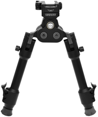 Warne 7923M Skyline Pro BipodBlack Anodized QD Picatinny Head with Precision Legs
